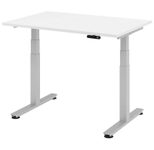 HAMMERBACHER elektrisch höhenverstellbarer Schreibtisch VXDSM12/W/S weiß