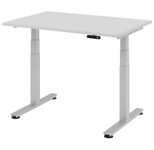 HAMMERBACHER elektrisch höhenverstellbarer Schreibtisch VXDSM12/5/S lichtgrau