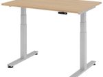 HAMMERBACHER elektrisch höhenverstellbarer Schreibtisch VXDSM12/E/S eiche