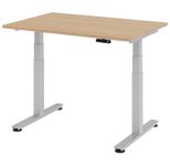 HAMMERBACHER elektrisch höhenverstellbarer Schreibtisch VXDSM12/E/S eiche
