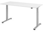 HAMMERBACHER elektrisch höhenverstellbarer Schreibtisch VXMST19/W/S weiß