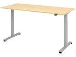 HAMMERBACHER elektrisch höhenverstellbarer Schreibtisch VXMST19/6/S buche