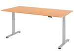 HAMMERBACHER elektrisch höhenverstellbarer Schreibtisch VXDSM2E/6/S buche