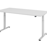 HAMMERBACHER elektrisch höhenverstellbarer Schreibtisch VXMST2E/5/S lichtgrau