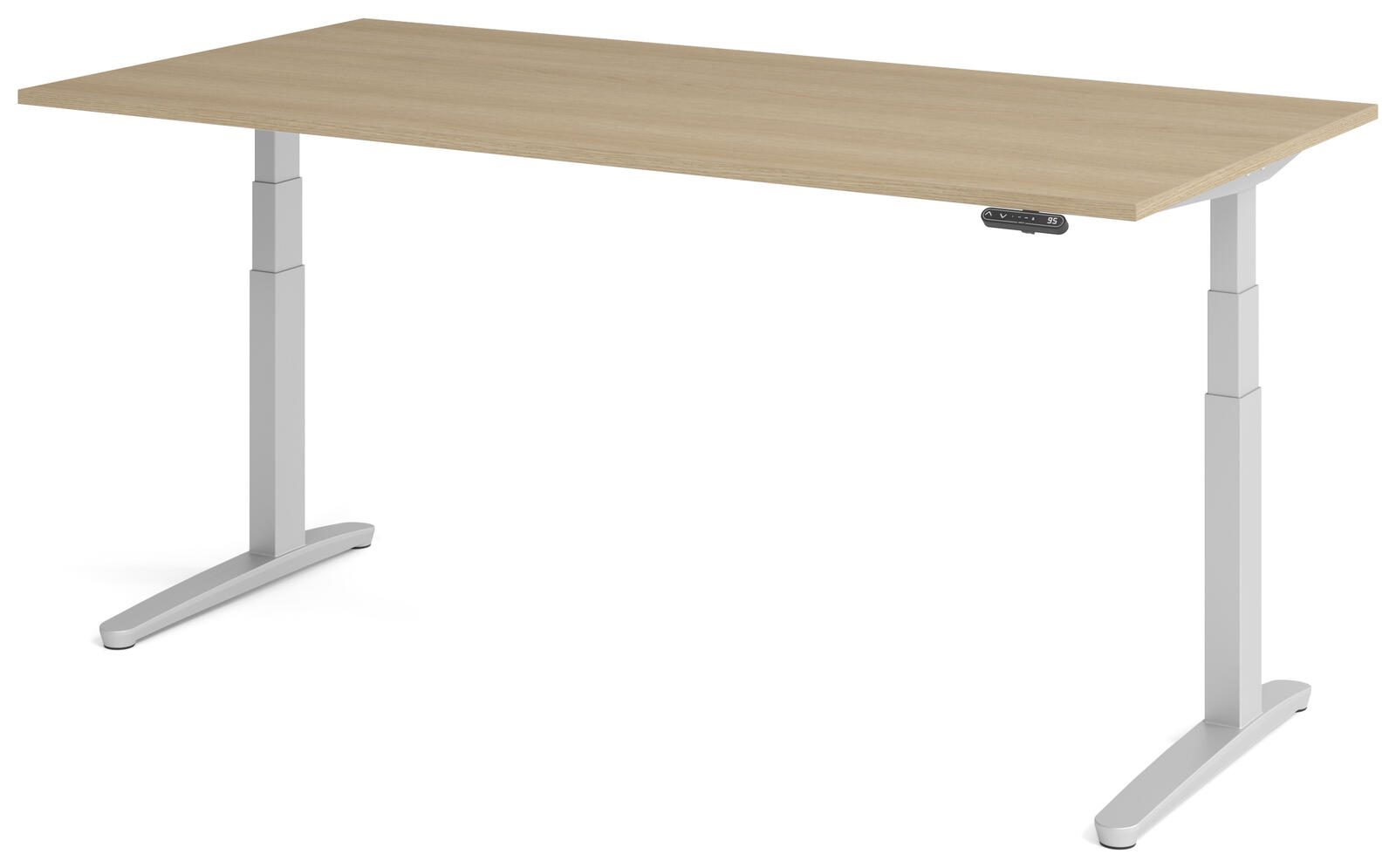 HAMMERBACHER elektrisch höhenverstellbarer Schreibtisch VXBHM2E/E/SS eiche