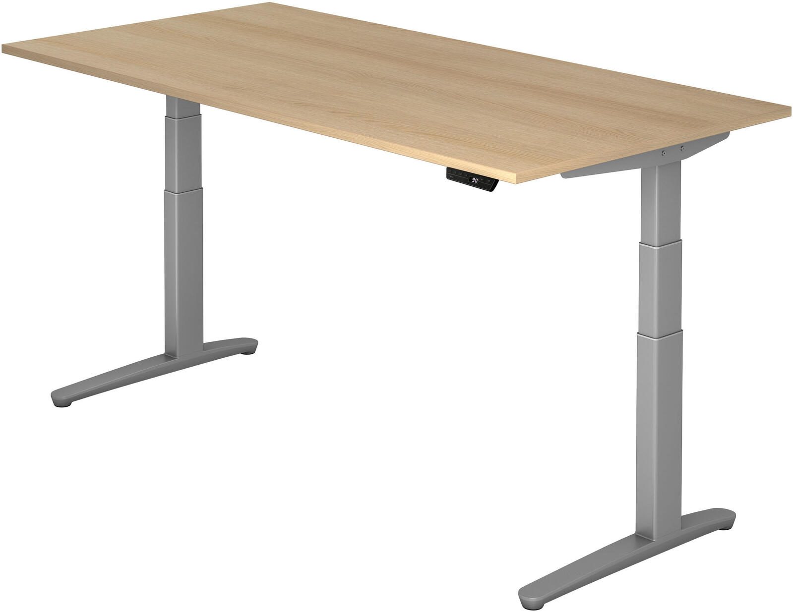 HAMMERBACHER elektrisch höhenverstellbarer Schreibtisch VXBHM2E/E/SS eiche