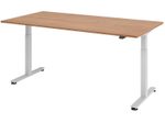 HAMMERBACHER elektrisch höhenverstellbarer Schreibtisch VXMST2E/N/S nussbaum