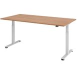 HAMMERBACHER elektrisch höhenverstellbarer Schreibtisch VXMST2E/N/S nussbaum