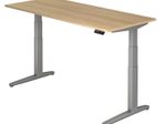 HAMMERBACHER elektrisch höhenverstellbarer Schreibtisch VXBHM19/E/SS eiche
