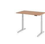 HAMMERBACHER elektrisch höhenverstellbarer Schreibtisch VXBHM12/N/SS nussbaum