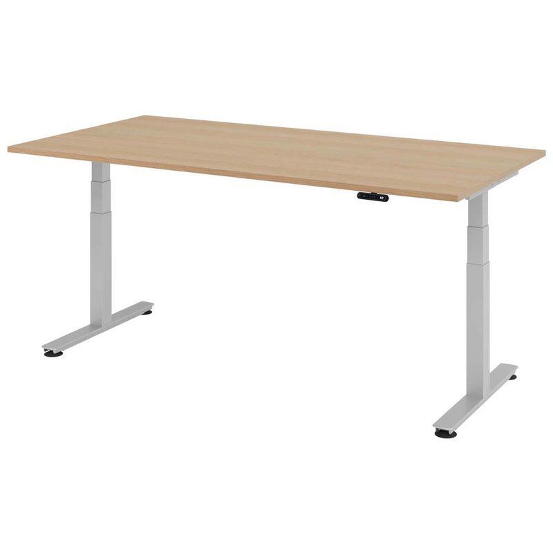 HAMMERBACHER elektrisch höhenverstellbarer Schreibtisch VXDSM2E/E/S eiche