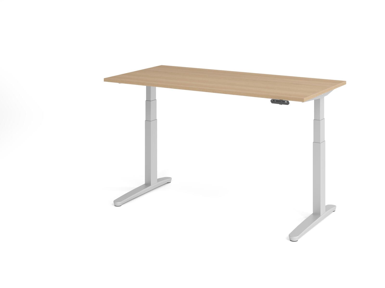 HAMMERBACHER elektrisch höhenverstellbarer Schreibtisch VXBHM16/E/SS eiche