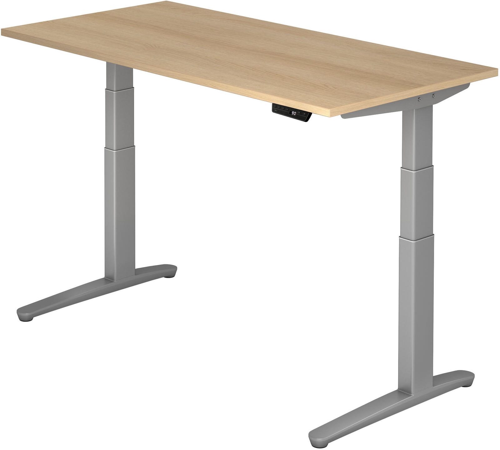 HAMMERBACHER elektrisch höhenverstellbarer Schreibtisch VXBHM16/E/SS eiche