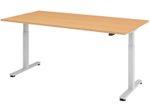 HAMMERBACHER elektrisch höhenverstellbarer Schreibtisch VXMST2E/6/S buche