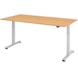 HAMMERBACHER elektrisch höhenverstellbarer Schreibtisch VXMST2E/6/S buche