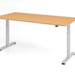 HAMMERBACHER elektrisch höhenverstellbarer Schreibtisch VXMST2E/6/S buche