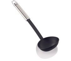 LEIFHEIT Schöpflöffel schwarz, silber Edelstahl, Kunststoff