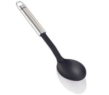 LEIFHEIT Servierlöffel schwarz, silber Edelstahl, Kunststoff