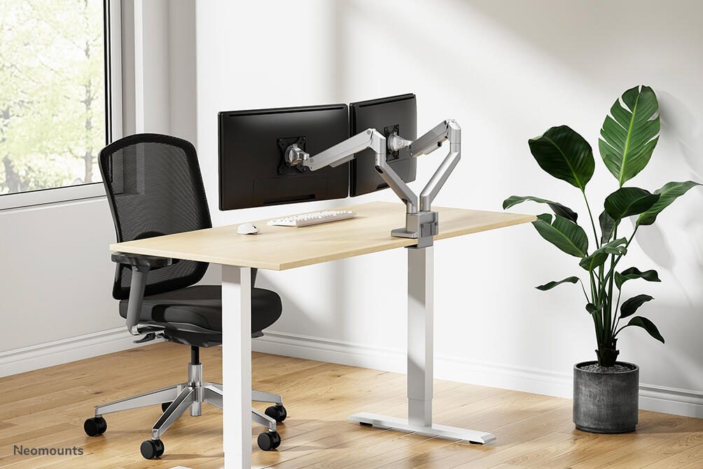 Neomounts DS70-250SL2 vollbewegliche Tischhalterung für 17-32" Bildschirme - Silber