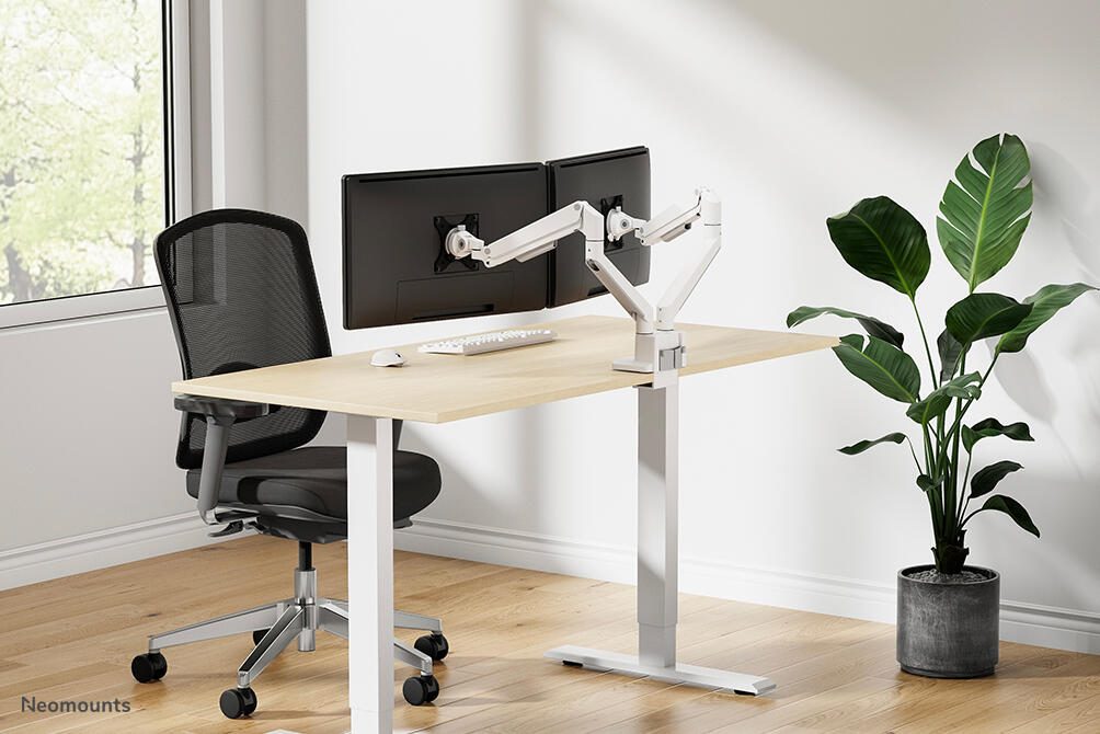 Neomounts DS70-250WH2 vollbewegliche Tischhalterung für 17-32" Bildschirme - Weiß