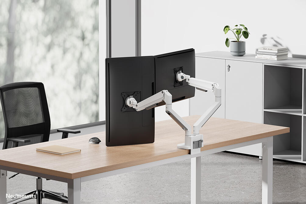 Neomounts DS70-250WH2 vollbewegliche Tischhalterung für 17-32" Bildschirme - Weiß