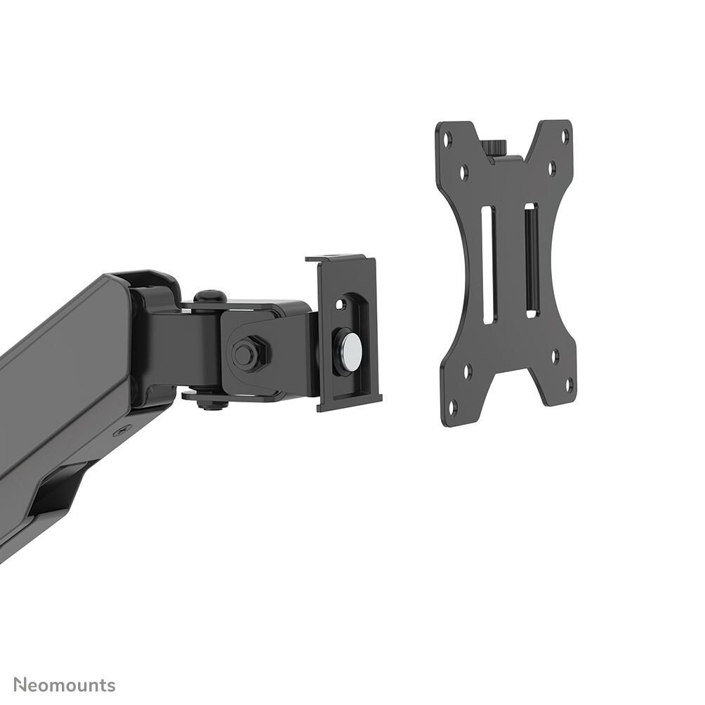 Neomounts DS90-325BL1 höhenverstellbarer, tischmontierter Arbeitsplatz für 17-32" Bildschirme, Tastatur und Maus - Schwarz