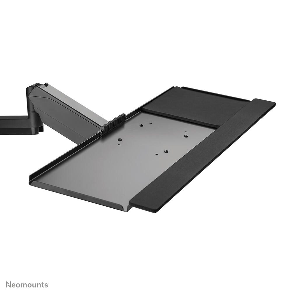 Neomounts DS90-325BL1 höhenverstellbarer, tischmontierter Arbeitsplatz für 17-32" Bildschirme, Tastatur und Maus - Schwarz