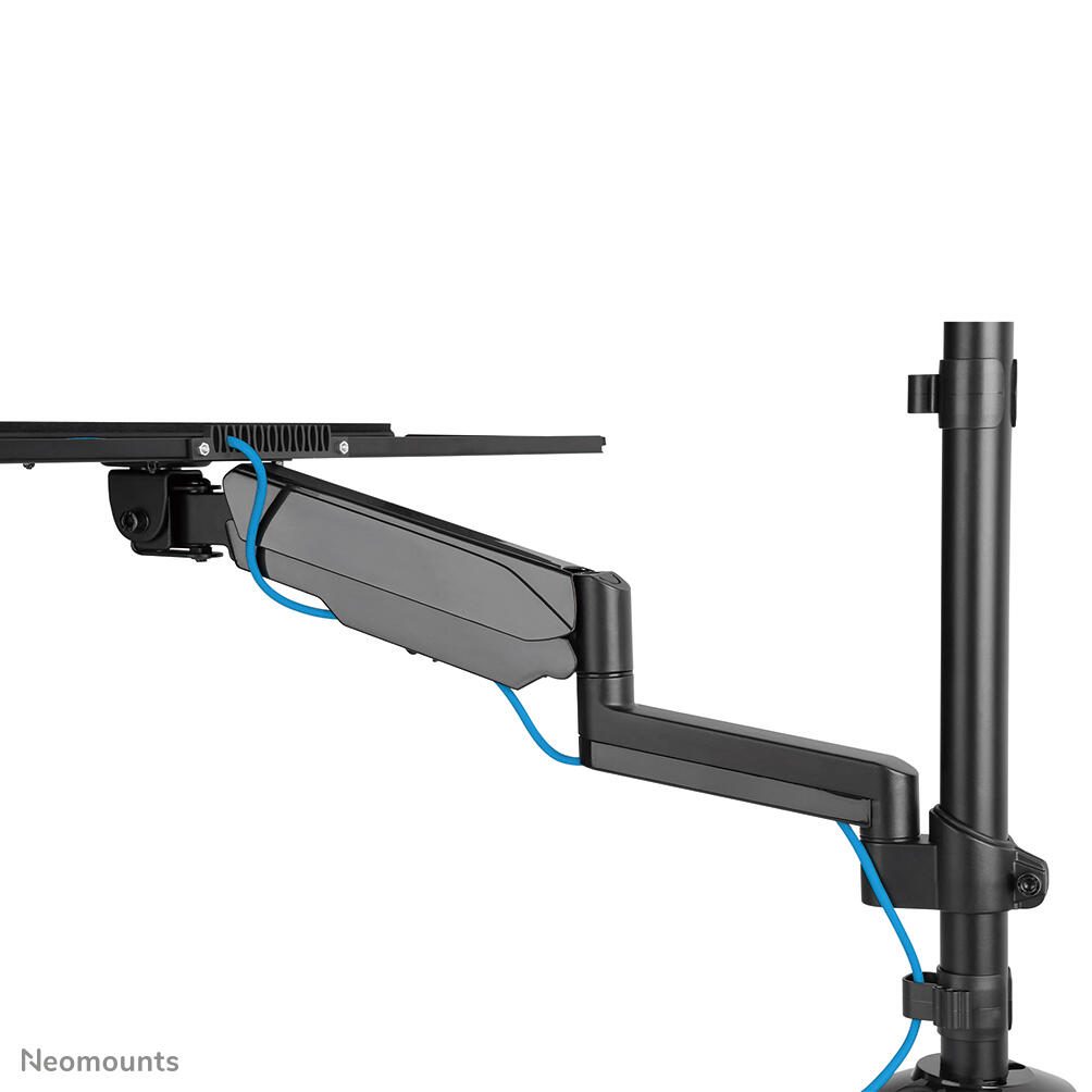 Neomounts DS90-325BL1 höhenverstellbarer, tischmontierter Arbeitsplatz für 17-32" Bildschirme, Tastatur und Maus - Schwarz