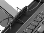 Neomounts DS90-325BL1 höhenverstellbarer, tischmontierter Arbeitsplatz für 17-32" Bildschirme, Tastatur und Maus - Schwarz