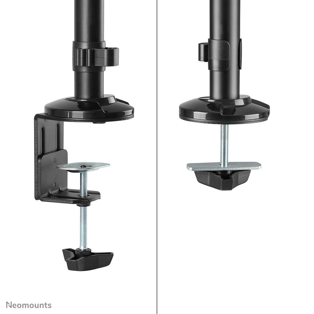 Neomounts DS90-325BL1 höhenverstellbarer, tischmontierter Arbeitsplatz für 17-32" Bildschirme, Tastatur und Maus - Schwarz