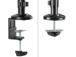 Neomounts DS90-325BL1 höhenverstellbarer, tischmontierter Arbeitsplatz für 17-32" Bildschirme, Tastatur und Maus - Schwarz