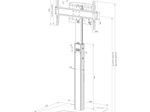 Neomounts FL45S-825BL1 Bodenständer für 37-75" Bildschirme - Schwarz