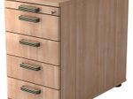 HAMMERBACHER Haziender Standcontainer nussbaum 5 Auszüge