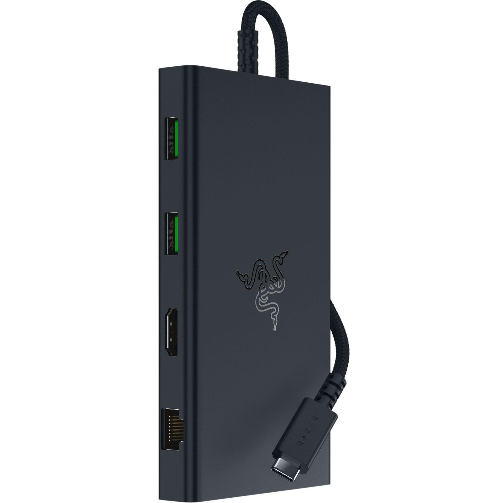 Razer USB-C Dockingstation + USB Hub, Schwarz