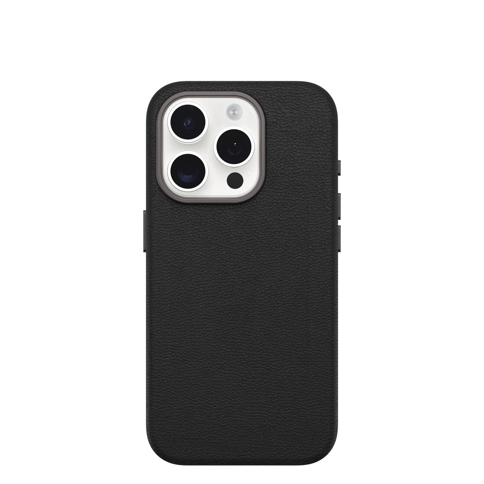 OtterBox Symmetry Cactus Leather Apple 15 iPhone Pro Noir Ash - black