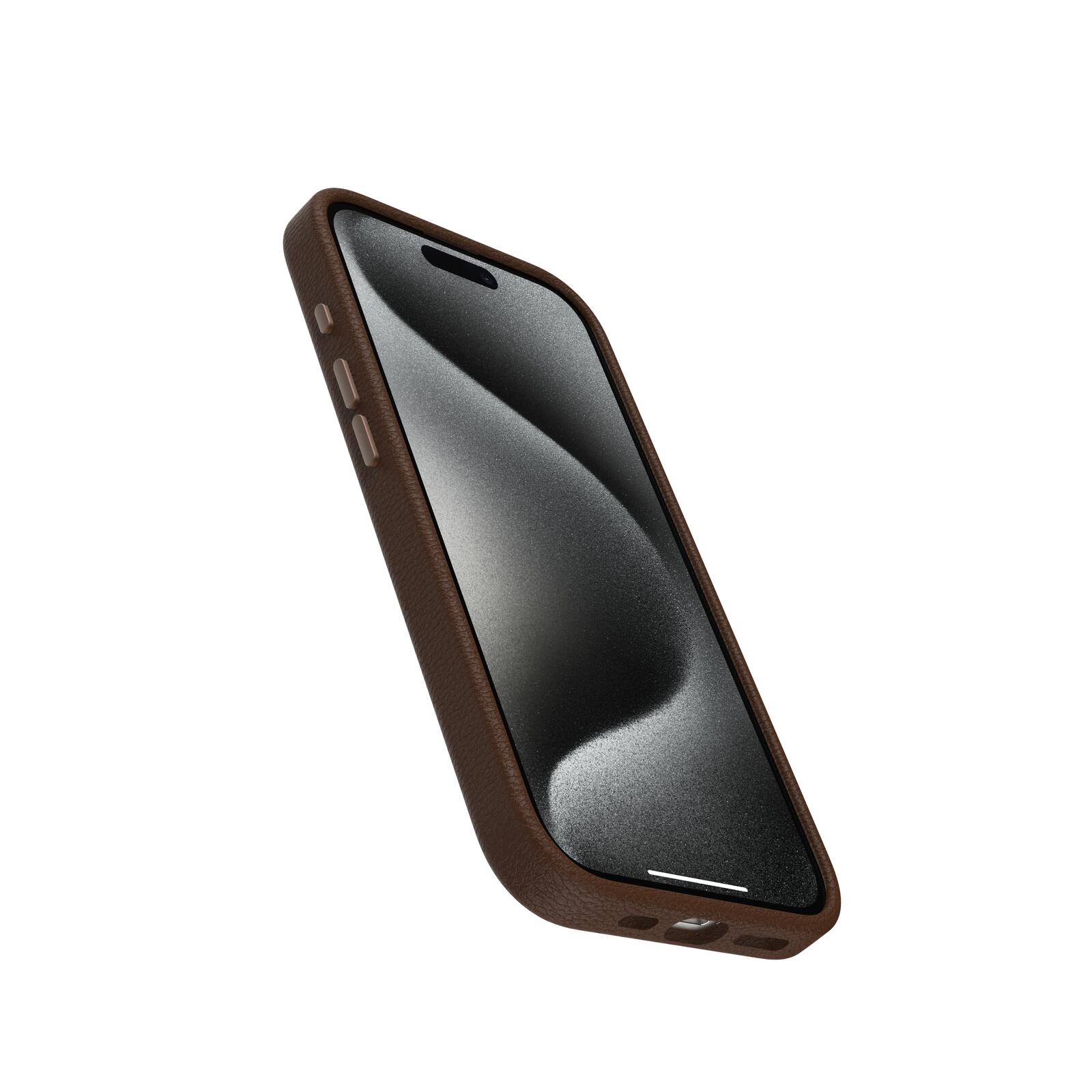 OtterBox Symmetry Cactus Leather Apple 15 iPhone Pro Rich Adobe - brown