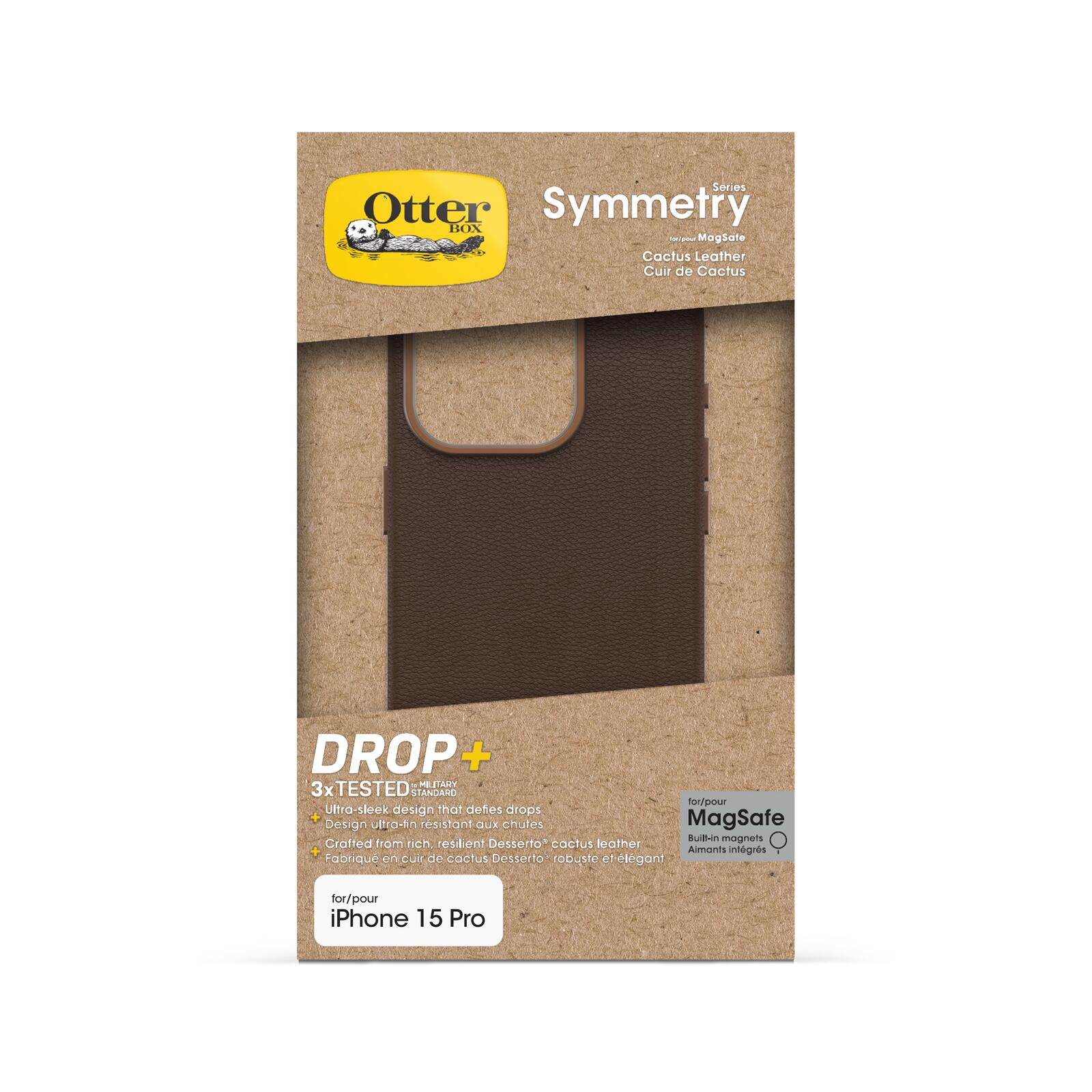 OtterBox Symmetry Cactus Leather Apple 15 iPhone Pro Rich Adobe - brown