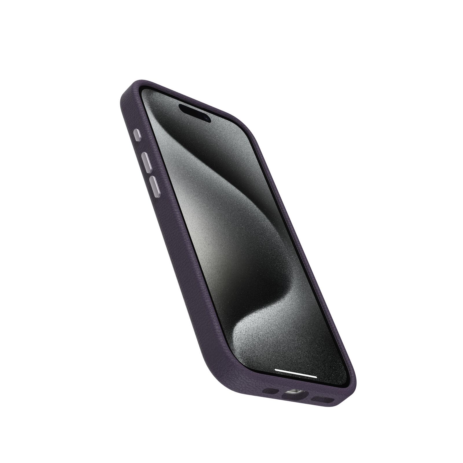 OtterBox Symmetry Cactus Leather Apple 15 iPhone Pro Plum Luxe - purple