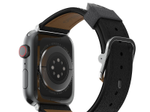 OtterBox Symmetry Cactus Leather Watch Band for Apple Watch 45/44/42mm Noir Ash - black