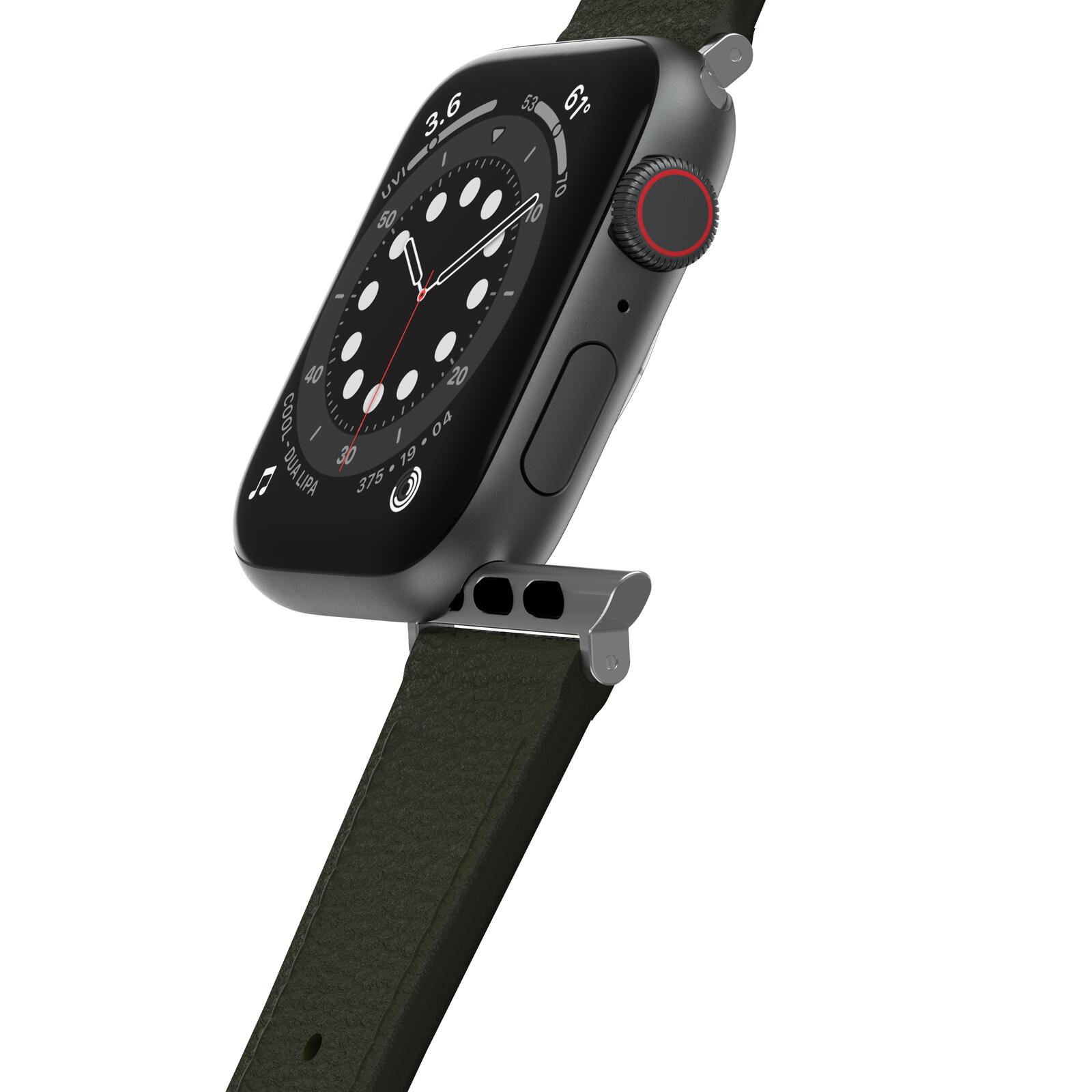 OtterBox Symmetry Cactus Leather Watch Band for Apple Watch 45/44/42mm Cactus Groove - green