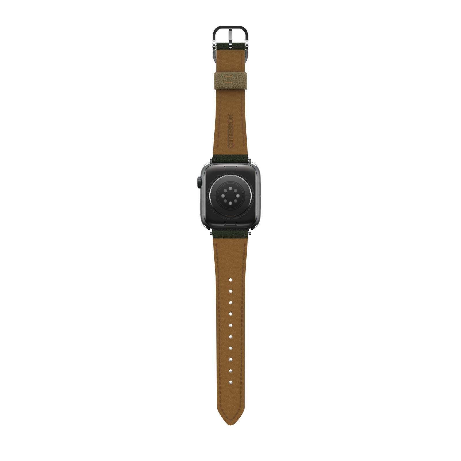 OtterBox Symmetry Cactus Leather Watch Band for Apple Watch 45/44/42mm Cactus Groove - green