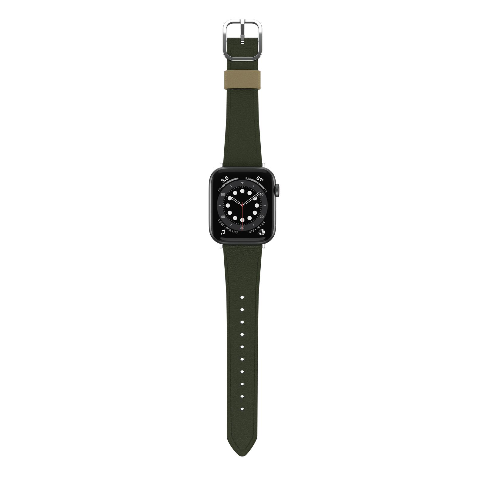 OtterBox Symmetry Cactus Leather Watch Band for Apple Watch 45/44/42mm Cactus Groove - green