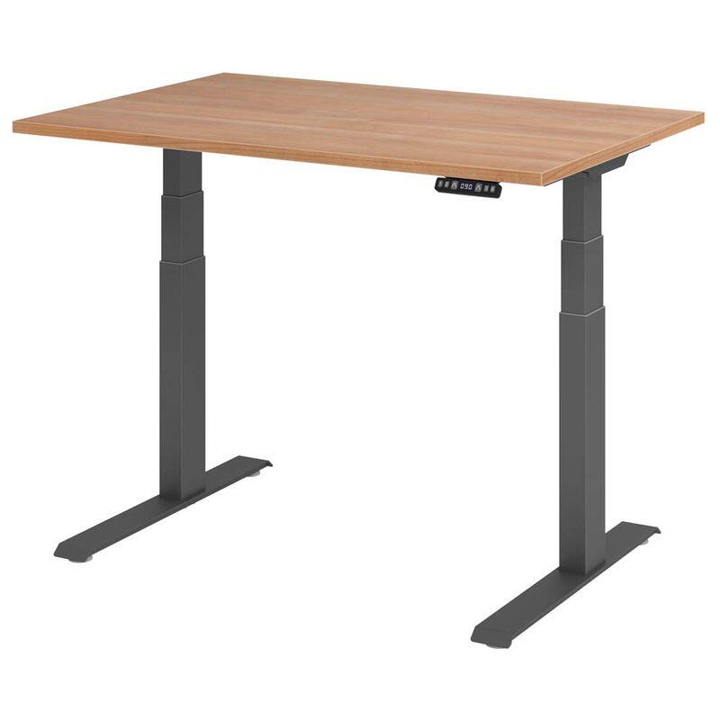 HAMMERBACHER Schreibtisch VXDKB12/N/G nussbaum
