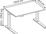 HAMMERBACHER Schreibtisch VXDKB12/N/G nussbaum