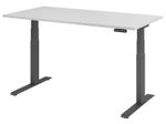 HAMMERBACHER Schreibtisch VXDKB16/5/G lichtgrau