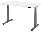 HAMMERBACHER Schreibtisch VXDSM16/W/G weiß