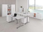 HAMMERBACHER Schreibtisch VXDSM19/W/G weiß