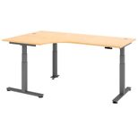 HAMMERBACHER VXDSM82/3/G elektrisch höhenverstellbarer Schreibtisch 63 - 127 cm ahorn / grafit