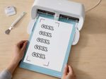 Cricut bedruckbare Aufkleberfolie für Schneideplotter 21 cm x 29.7 cm transparent