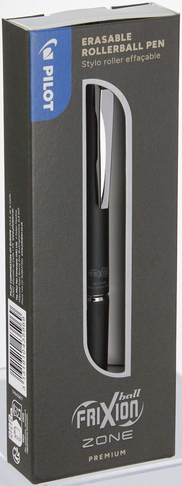 PILOT FRIXION Zone Tintenroller 0.4 mm Schwarz
